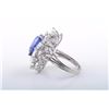 Image 3 : An Unheated Burmese Sapphire and Diamond Ring