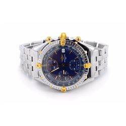 Breitling Stainless Steel and Gold Chronograph Men's Watch