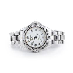 A Stainless Steel Men's Watch, by Breitling