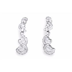 A Pair of Diamond Dangle Earrings