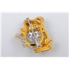 Image 2 : A Gold Diamond Frog Pin
