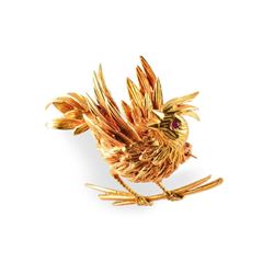 A Gold Bird Pin, by Boucheron