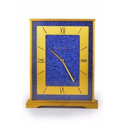 A Lapis Desk Clock, by Jaeger LeCoutre