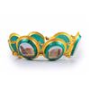 Image 1 : A Victorian Micromosaic and Malachite Bracelet Depicting Roman Ruins