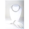 Image 8 : A Pearl Diamond Bracelet and Necklace Set, by David Morris