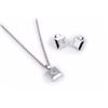 Image 1 : A Chopard Happy Diamond Necklace and Earrings Set
