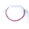 Image 1 : A Ruby and Diamond Necklace and Bangle Set