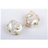 Image 2 : A Pair of Trianon Peridot, Pearl and Shell Earrings