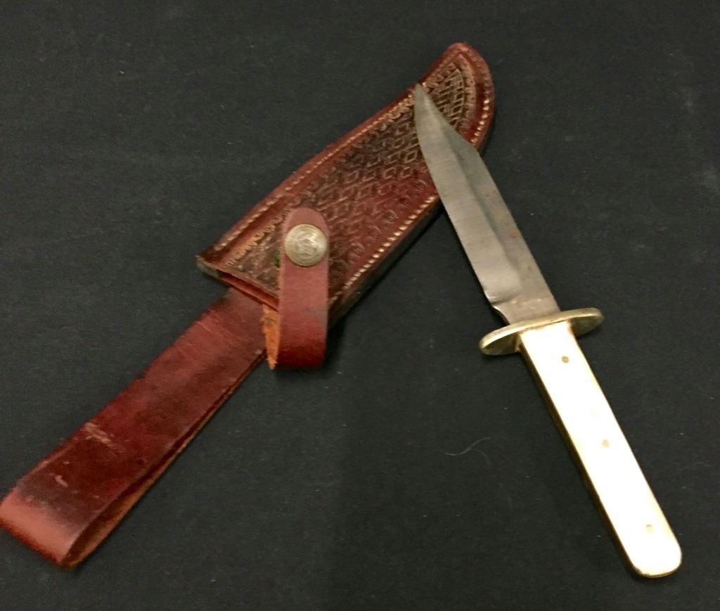 Vintage Bone Handle Hunting Knife