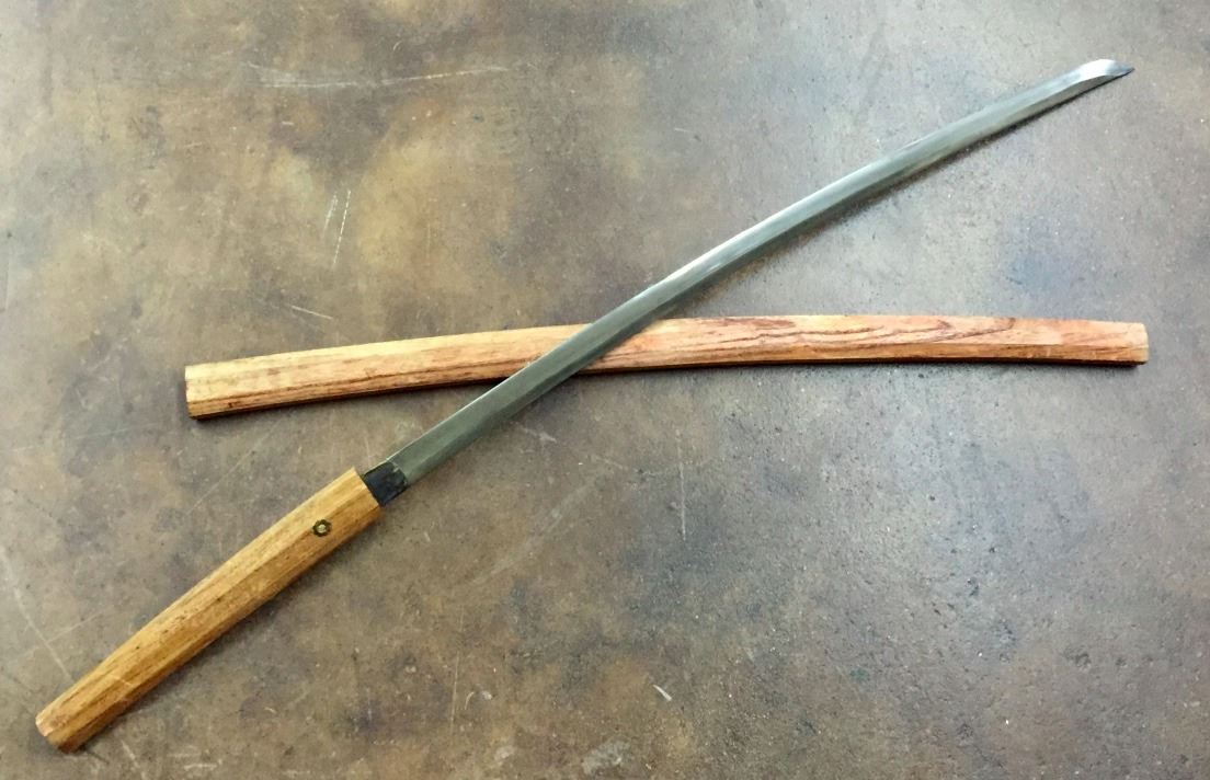 Japanese Samurai Style Sword Wooden Sheath