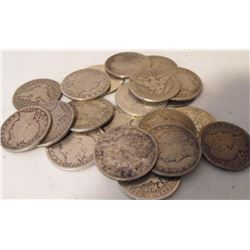 Lot of (20) Barber Half Dollars - AG VG