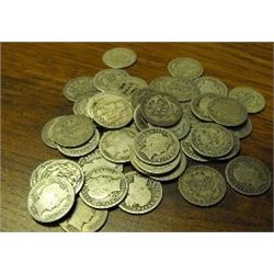 Lot of (50) Barber Dimes - Circulated