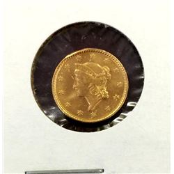 1853 Type I $ 1 Gold Liberty
