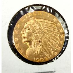 1909 D $ 5 Gold Indian