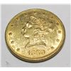 Image 1 : 1880 P $ 10 Gold Liberty