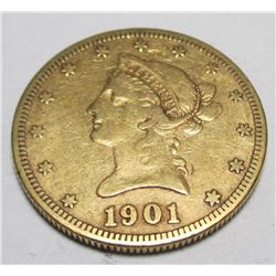1901 s $ 10 Gold Liberty