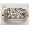Image 1 : #1-STERLING SILVER DIAMOND RING SIZE 7