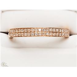 #6-10K ROSE GOLD DIAMOND RING SIZE 7