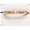 Image 1 : #6-10K ROSE GOLD DIAMOND RING SIZE 7