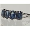 Image 2 : #10-10K WHITE GOLD SAPPHIRE RING SIZE 6.5