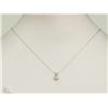 Image 2 : #11-14K WHITE GOLD DIAMOND PENDANT NECKLACE