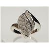 Image 1 : #13-STERLING SILVER DIAMOND RING SIZE 7