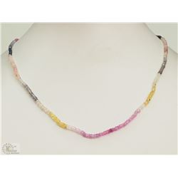 #14-14K YELLOW GOLD SAPPHIRE NECKLACE