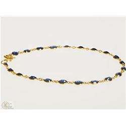 #19-18K YELLOW GOLD SAPPHIRE BRACELET