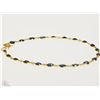 Image 1 : #19-18K YELLOW GOLD SAPPHIRE BRACELET