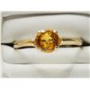 Image 1 : #27-14K YELLOW GOLD YELLOW SAPPHIRE RING SIZE 7