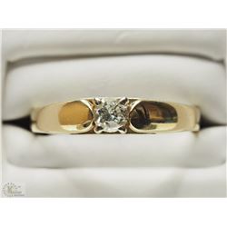 #37-14K YELLOW GOLD DIAMOND RING SIZE 8.5