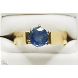 #39-18K YELLOW GOLD SAPPHIRE RING SIZE 6