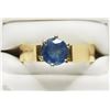 Image 1 : #39-18K YELLOW GOLD SAPPHIRE RING SIZE 6