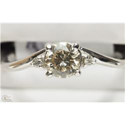 #43-14K WHITE GOLD DIAMOND RING SIZE 6