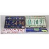 Image 1 : SET OF 5 VINTAGE LICENSE PLATES 1967-73 AND