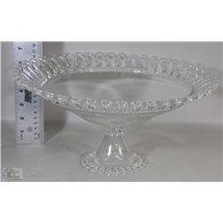 LARGE CRYSTAL STEMMED BOWL