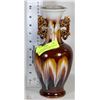 Image 1 : VINTAGE BROWN GLAZED INFINITY DECANTER/VASE WITH