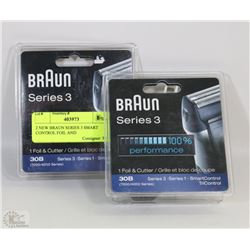 2 NEW BRAUN SERIES 3 SMART CONTROL FOIL AND