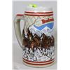Image 1 : LTD EDITION 1985 BUDWEISER CLYDESDALE STEIN