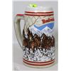 Image 1 : LTD EDITION 1985 BUDWEISER CLYDESDALE STEIN
