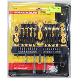FULLER 37 PIECE SCREWDRIVER SET IN RACK