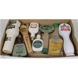 FLAT OF ASSORTED BEER TAPS