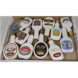 FLAT OF ASSORTED BEER TAPS