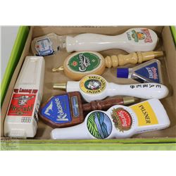 FLAT OF ASSORTED BEER TAPS