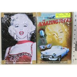 SET OF 2 METAL SIGNS MARILYN MONROE