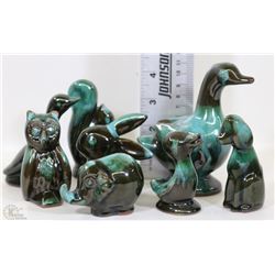 8 SMALL PIECES OF BLUE MOUNTAIN POTTERY INCLUDING