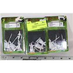 GAMES WORKSHOP COLLECTIBLES, METAL 3 SETS OF