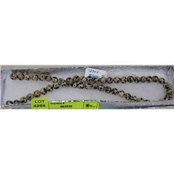 #46- NATURAL  SPORT JASPER LOOSE BEADS 15"