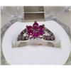 Image 1 : #17-NATURAL RUBY.925 SOLID SILVER RING