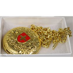 NEW "SWITZERLAND"  PREMIUM POCKET WATCH WITH CHAIN